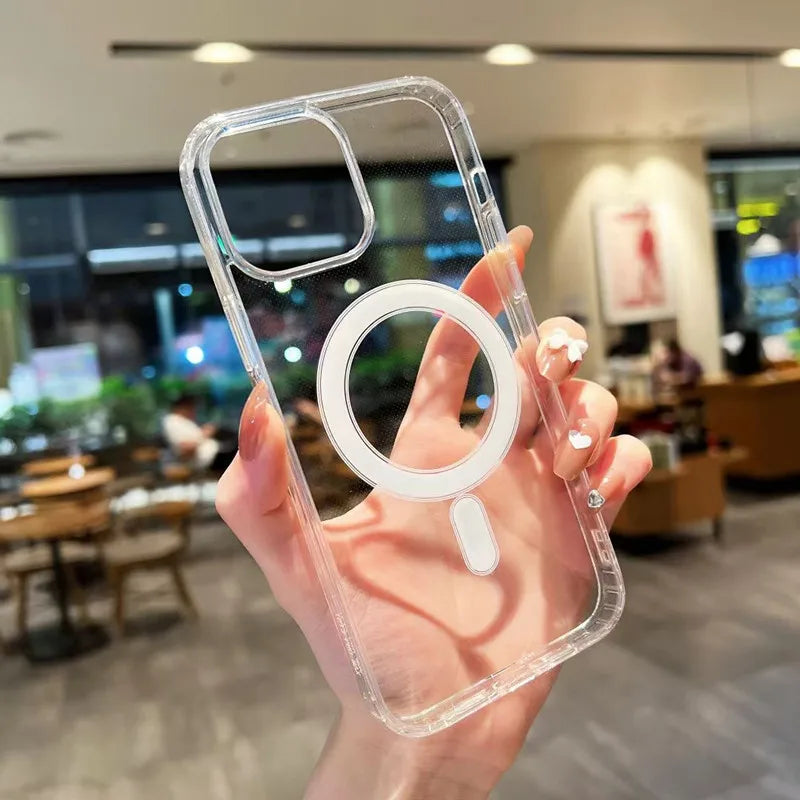 Funda Magnética Transparente Aura para iPhone