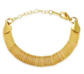 Pulsera de acero con corazón y circonias