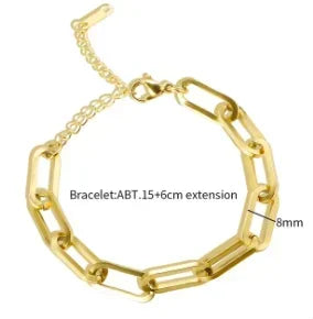 Pulsera de acero con corazón y circonias