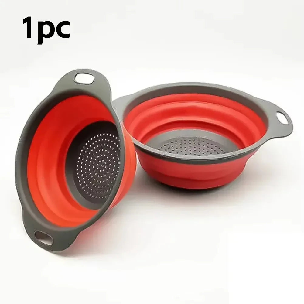 Colador plegable redondo para frutas y verduras