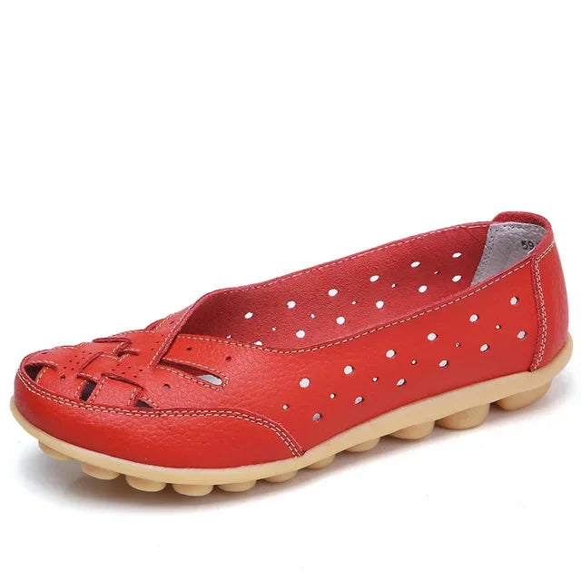 Mocasines calados de mujer