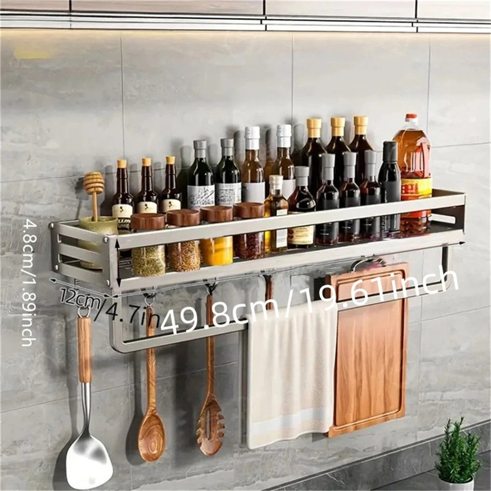 Estante especiero de aluminio Gris Grafito