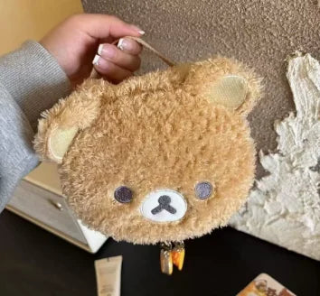 Neceser de Peluche Oso Canela