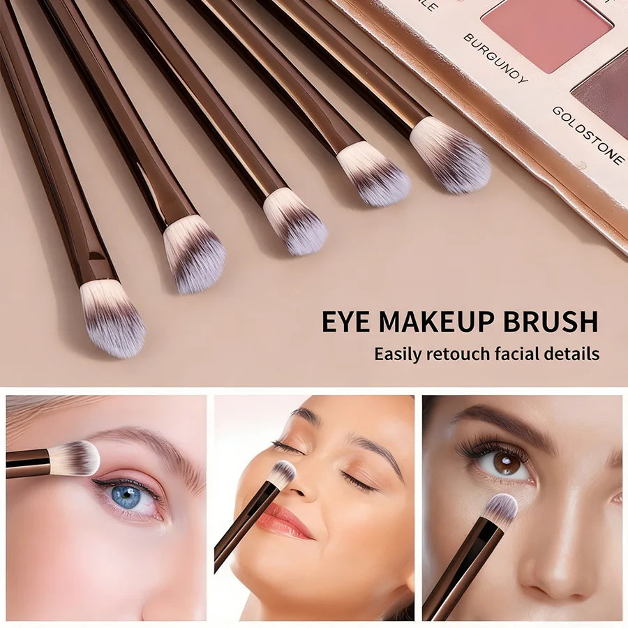 Set de 13 Brochas de Maquillaje con Mango de Aluminio