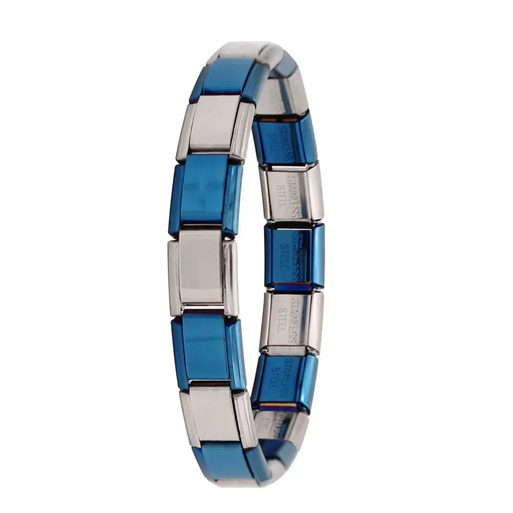 Pulsera elástica de acero estilo italiano