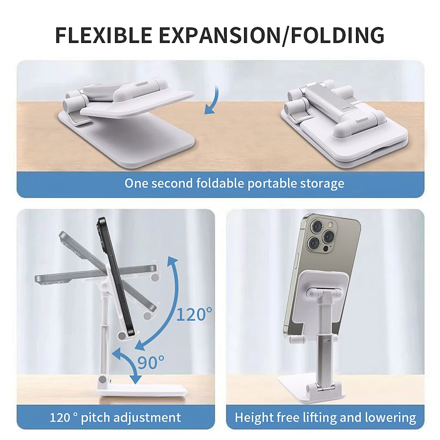 Soporte de escritorio flexible para celular y tablet