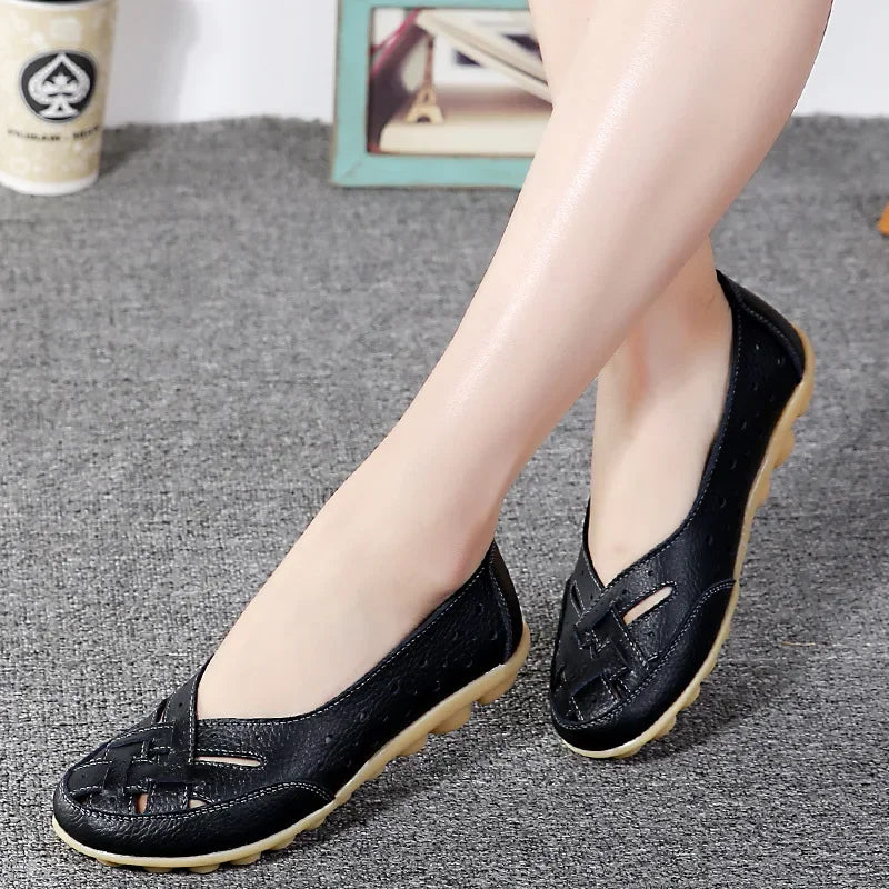 Mocasines calados de mujer