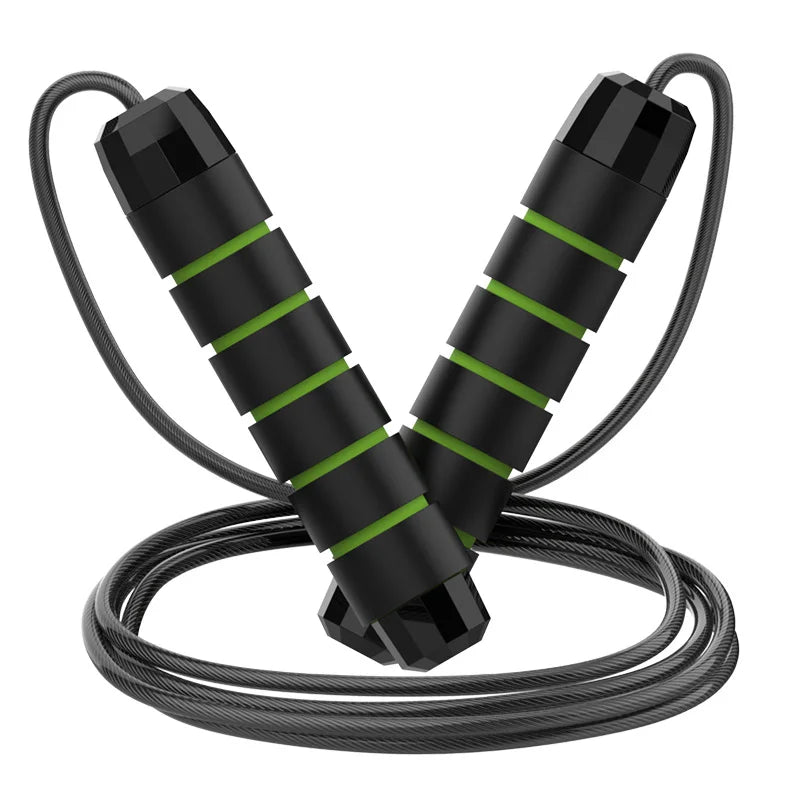 Soga para saltar con cable de acero y rulemanes