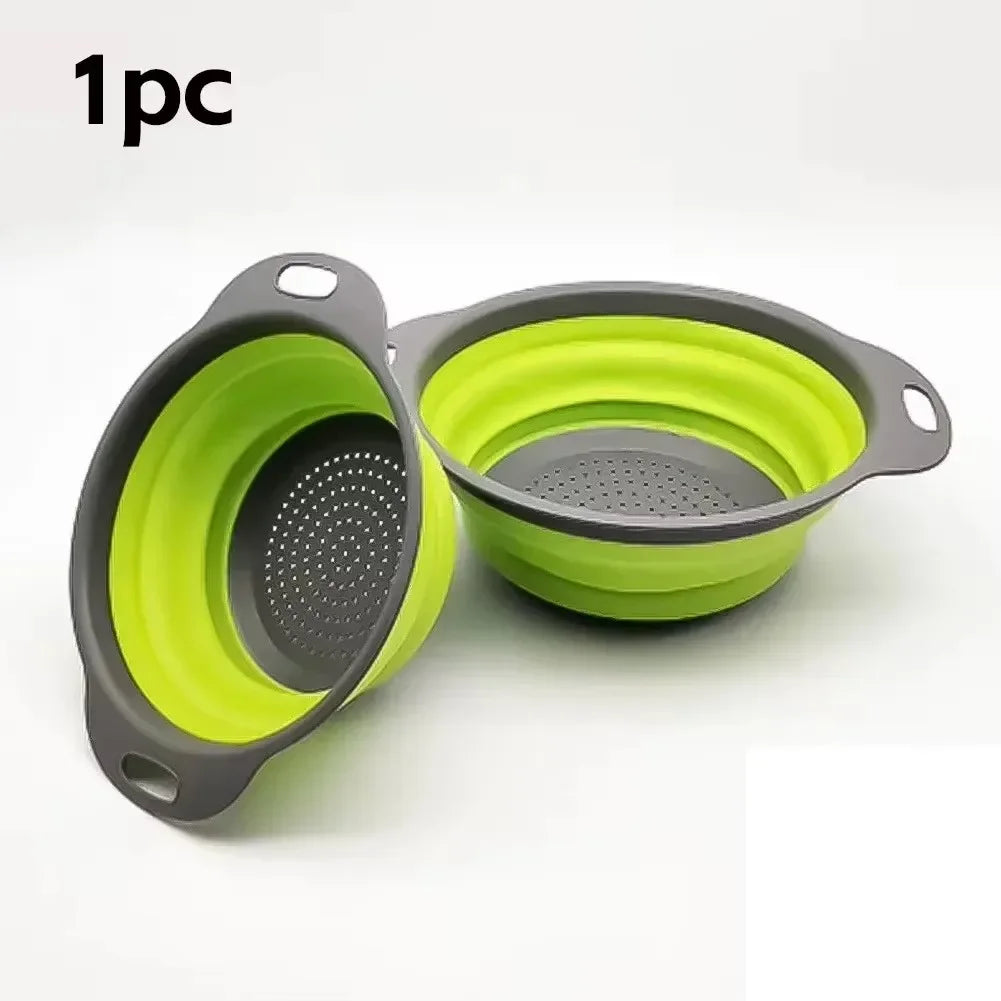 Colador plegable redondo para frutas y verduras