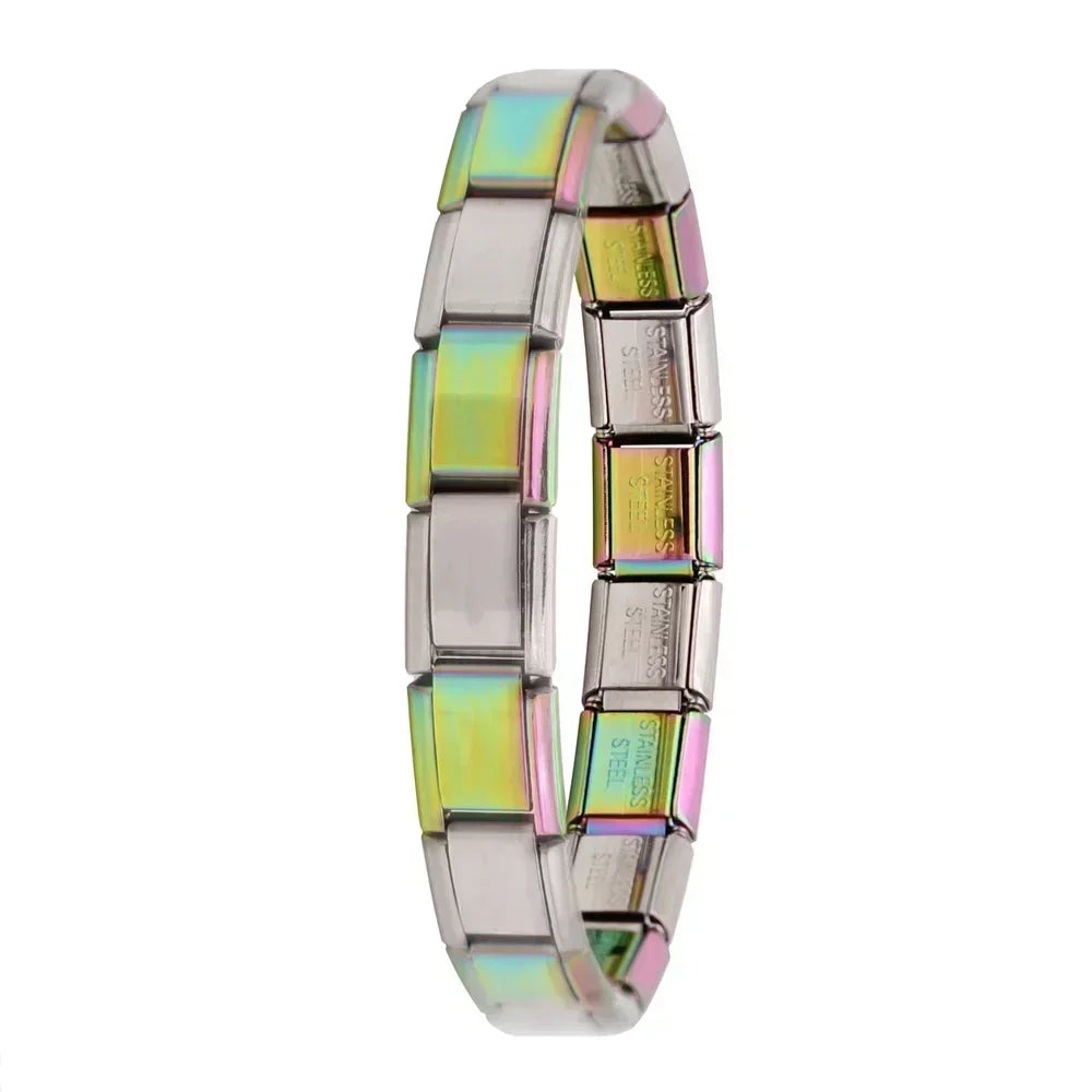 Pulsera elástica de acero estilo italiano