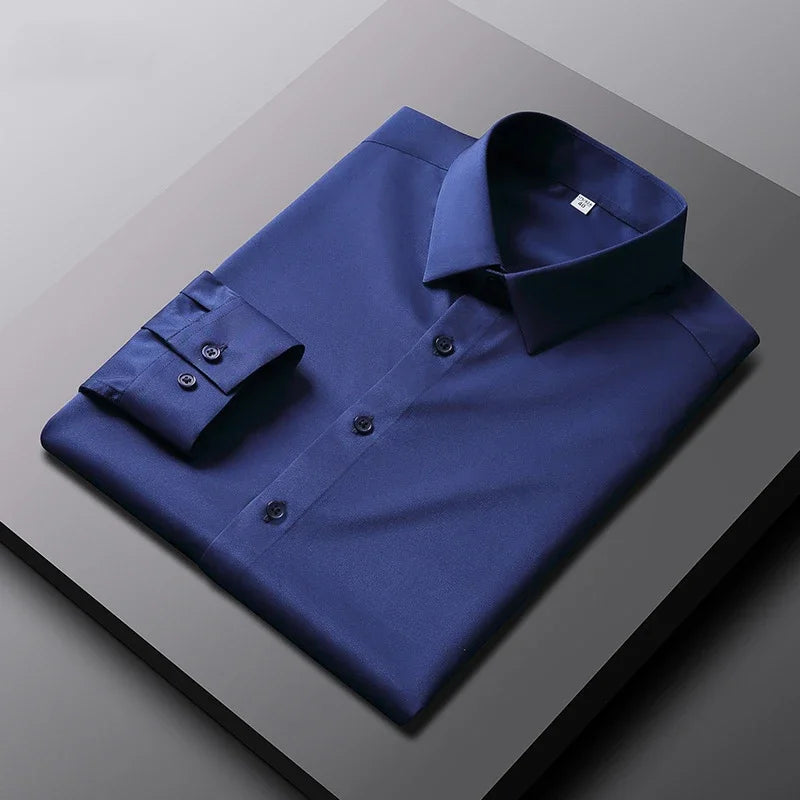 Camisa Verona Lisa de Manga Larga para Hombre