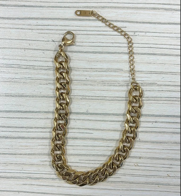 Pulsera de acero con corazón y circonias