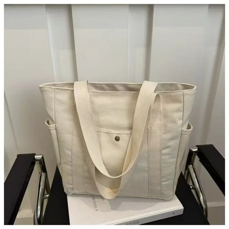 Bolso tote de lona estilo urbano