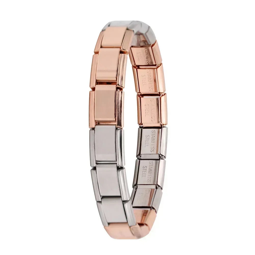 Pulsera elástica de acero estilo italiano