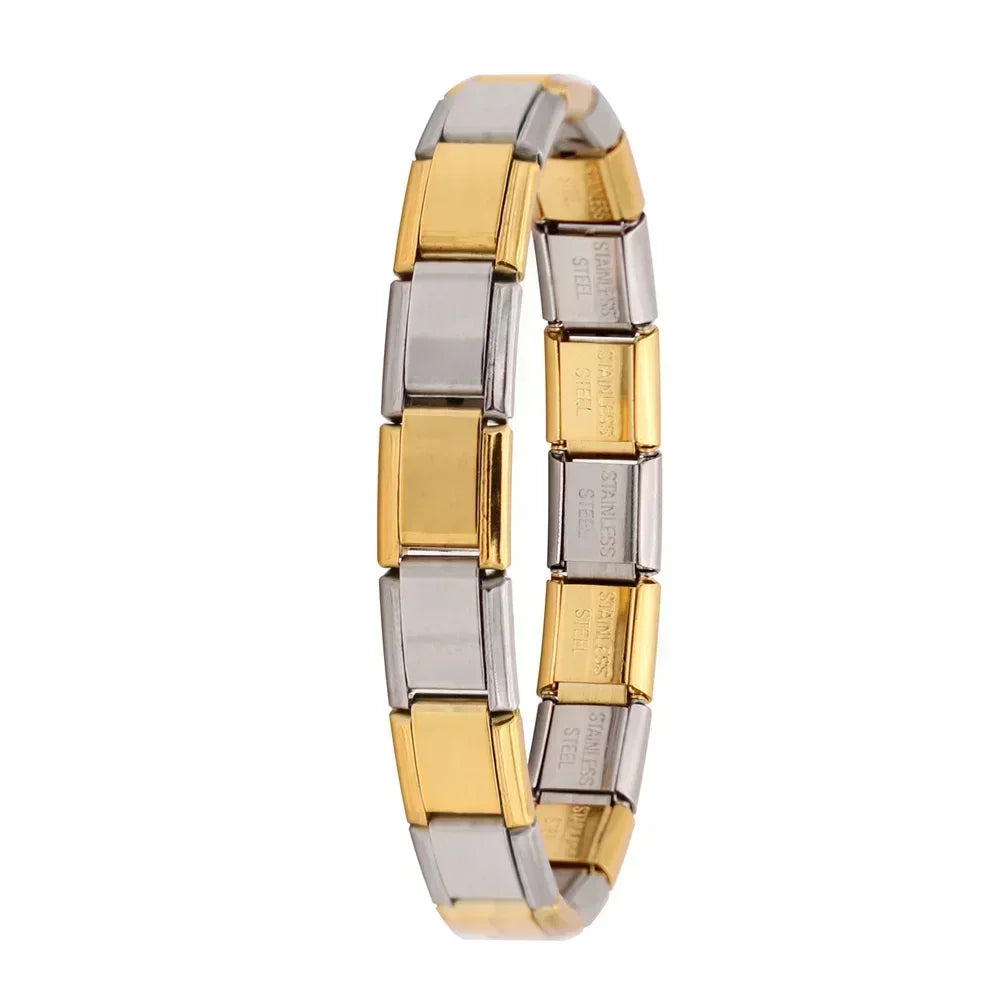 Pulsera elástica de acero estilo italiano