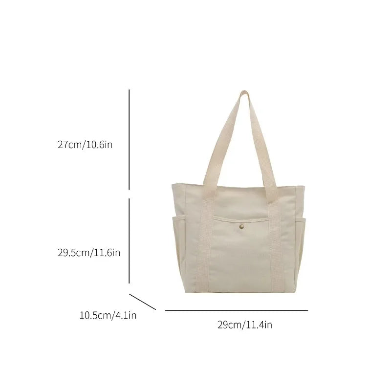 Bolso tote de lona estilo urbano