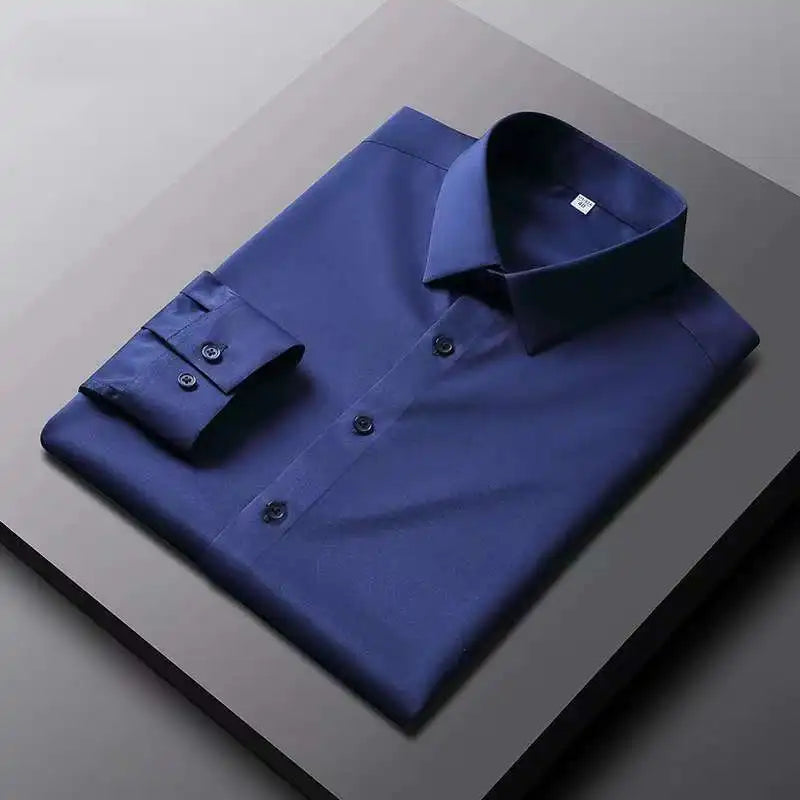 Camisa Verona Lisa de Manga Larga para Hombre