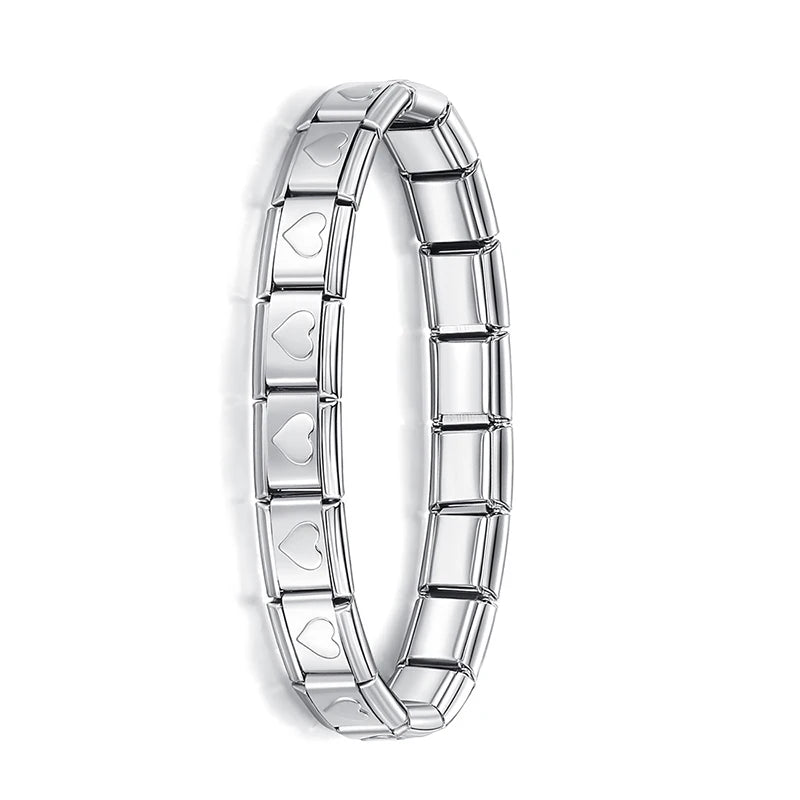 Pulsera elástica de acero estilo italiano