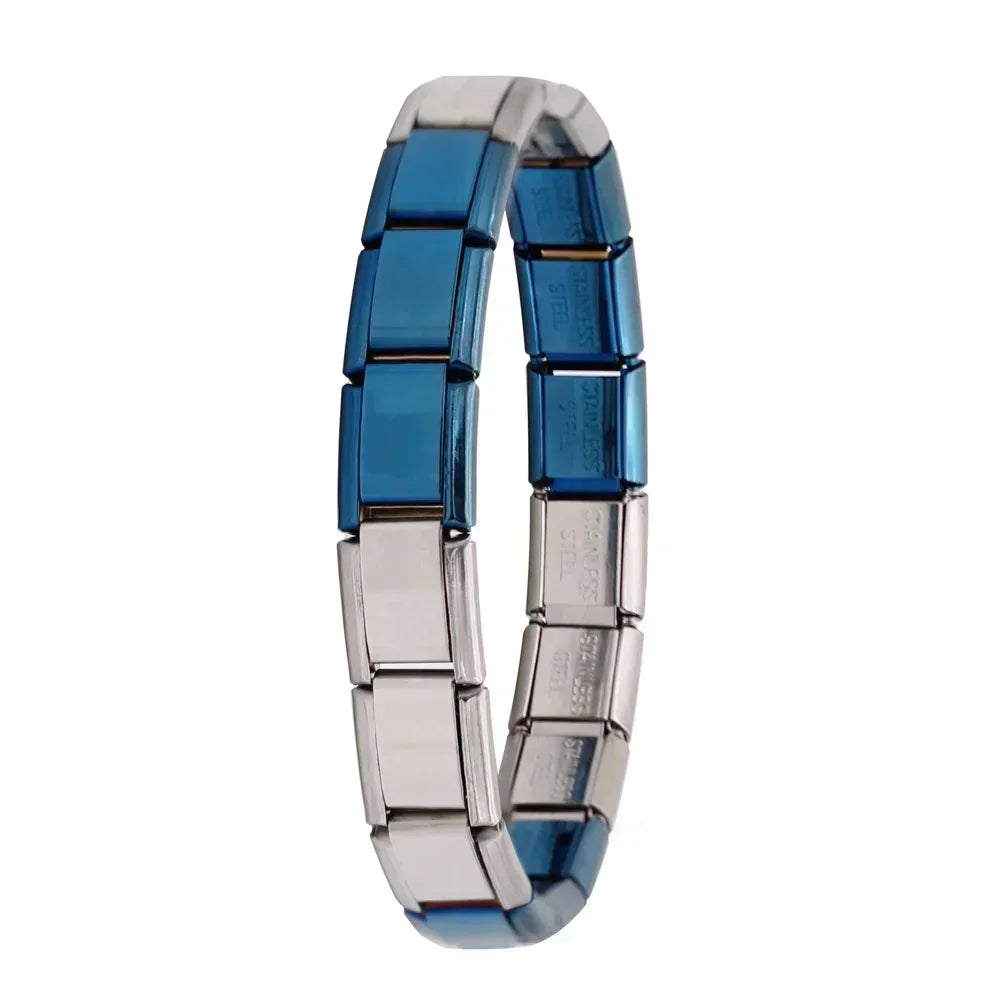 Pulsera elástica de acero estilo italiano