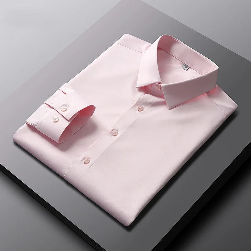 Camisa Verona Lisa de Manga Larga para Hombre