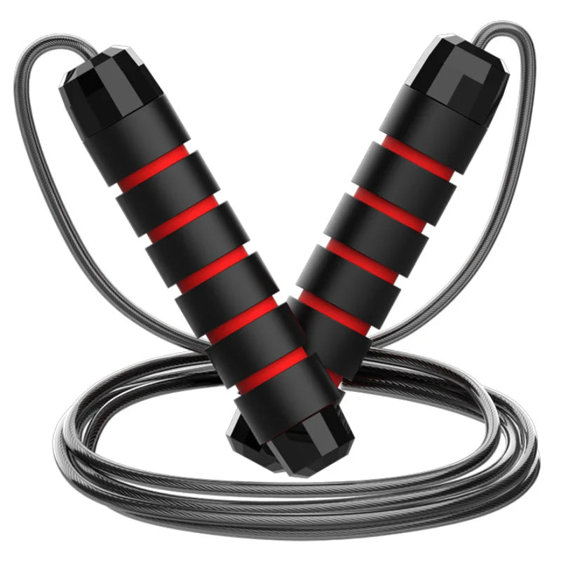 Soga para saltar con cable de acero y rulemanes