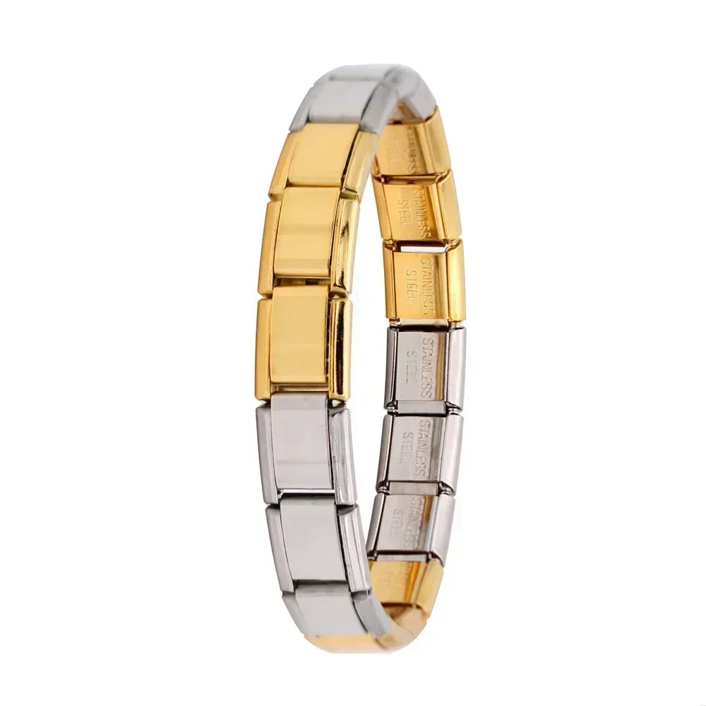 Pulsera elástica de acero estilo italiano