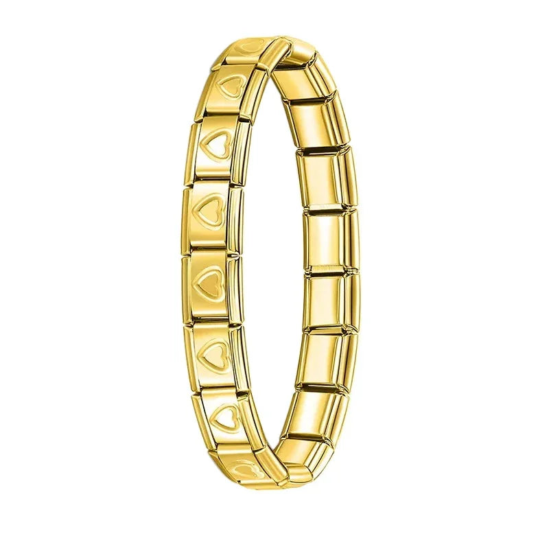 Pulsera elástica de acero estilo italiano
