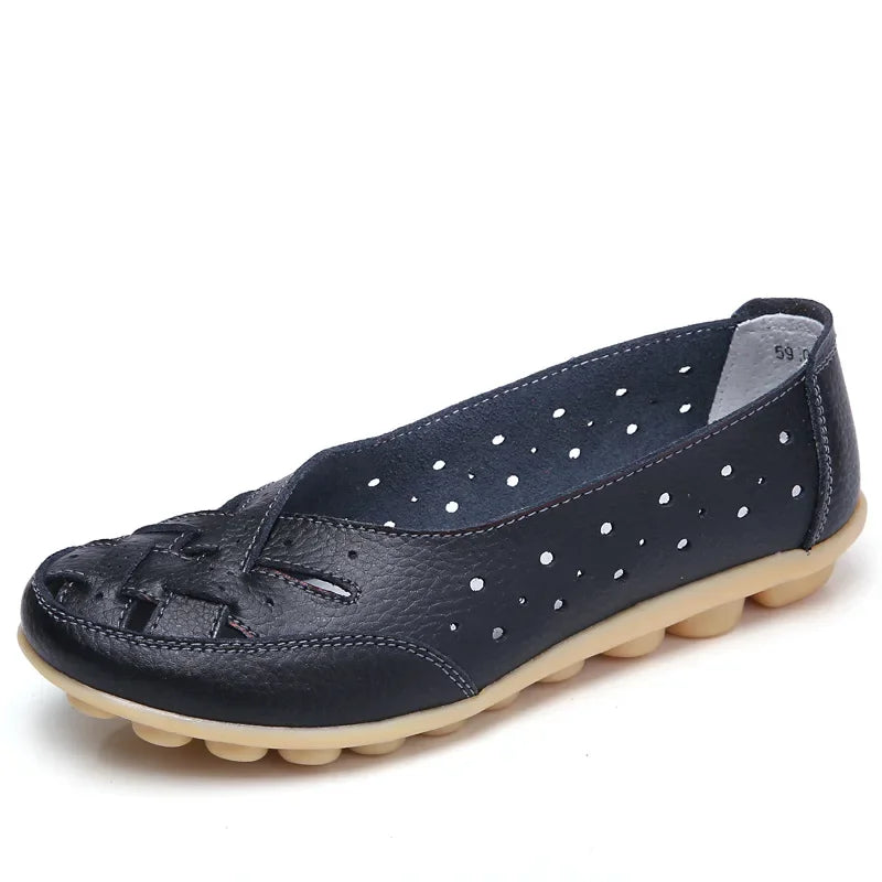 Mocasines calados de mujer