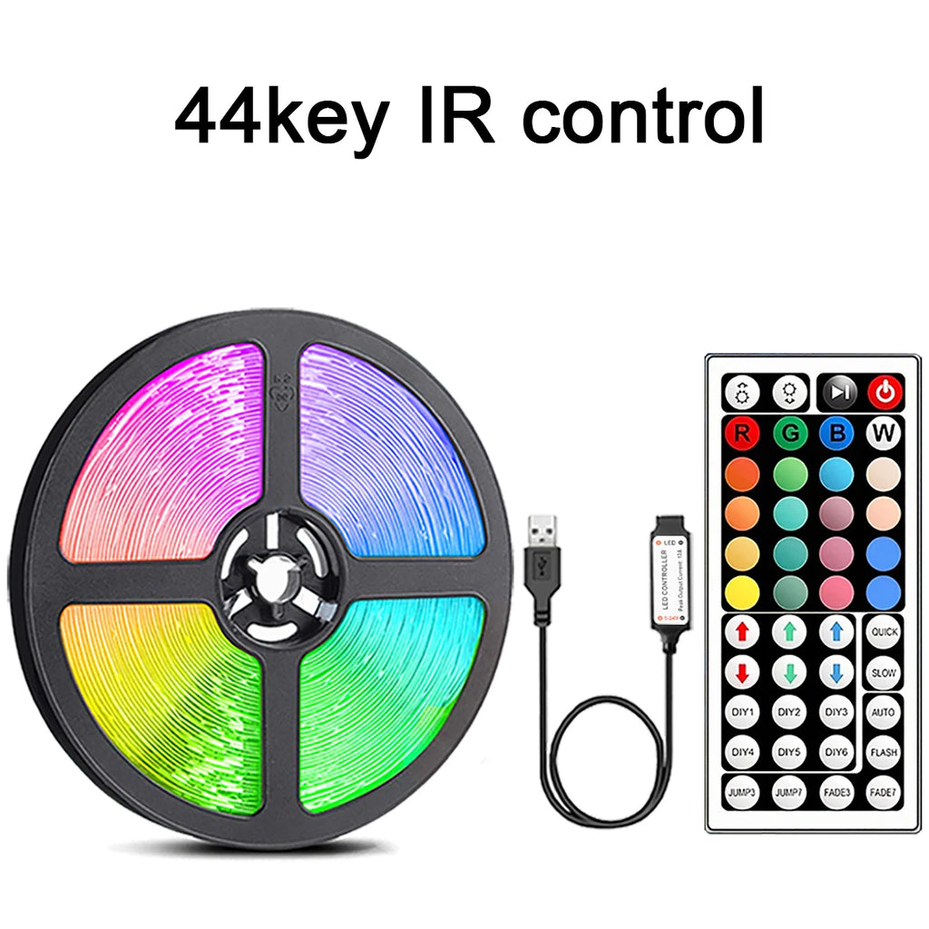 Tira LED RGB USB con control remoto