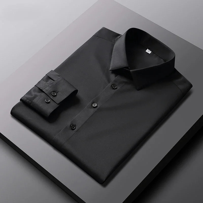 Camisa Verona Lisa de Manga Larga para Hombre
