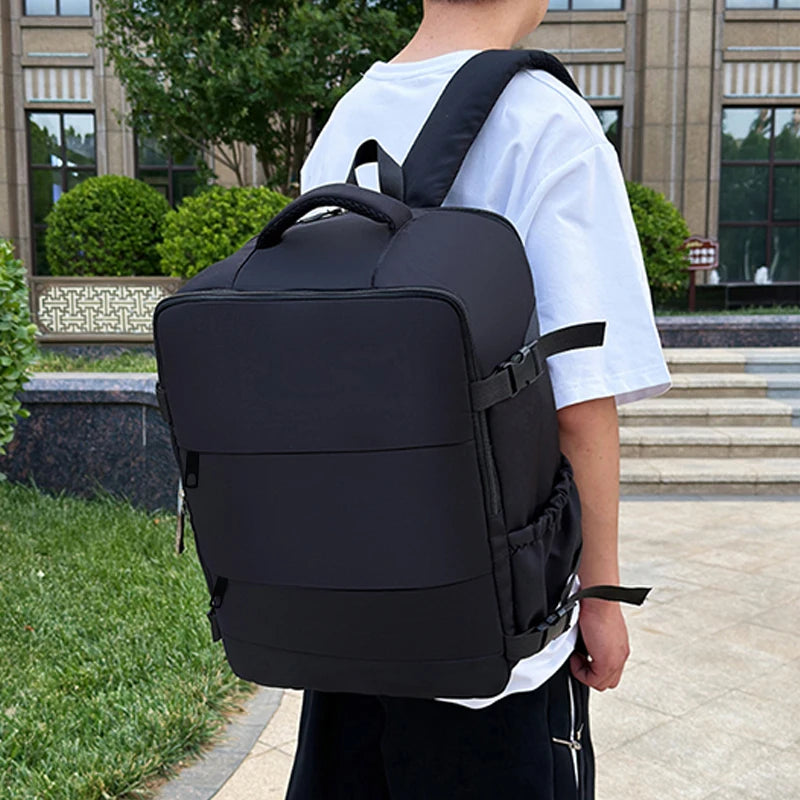 Mochila de Nylon Nara con Múltiples Bolsillos