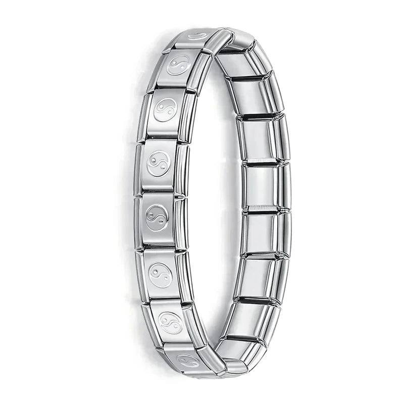 Pulsera elástica de acero estilo italiano