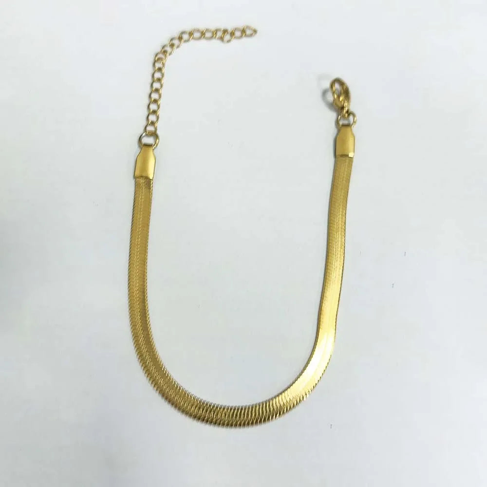 Pulsera de acero con corazón y circonias