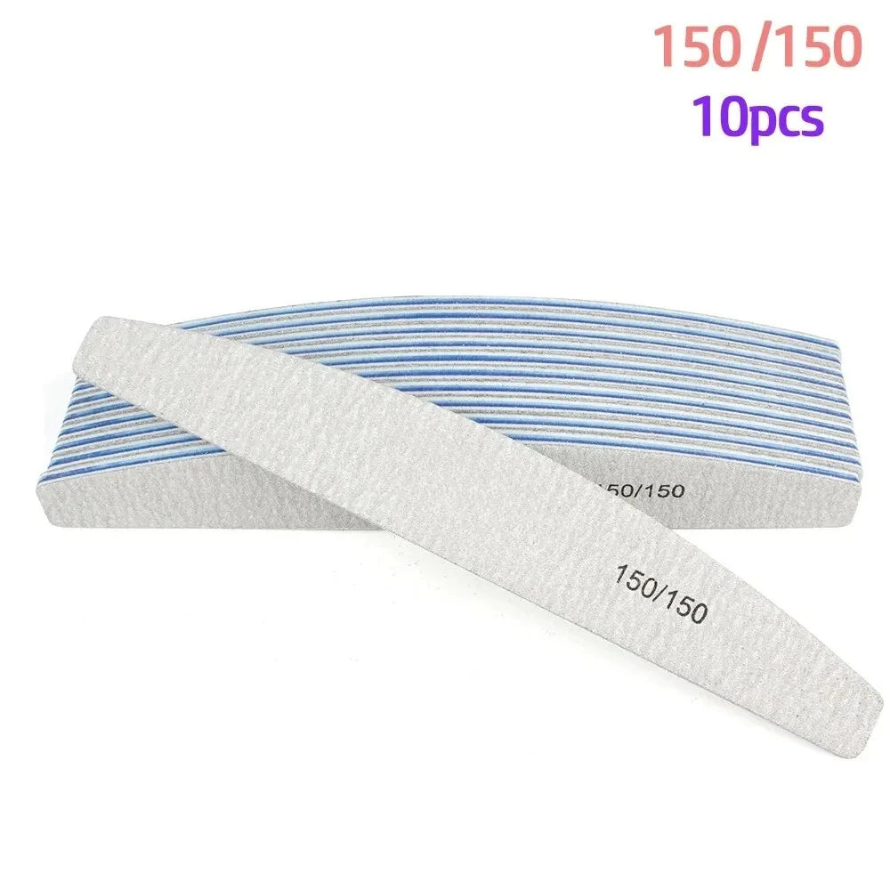 Set de 10 limas para uñas de doble cara