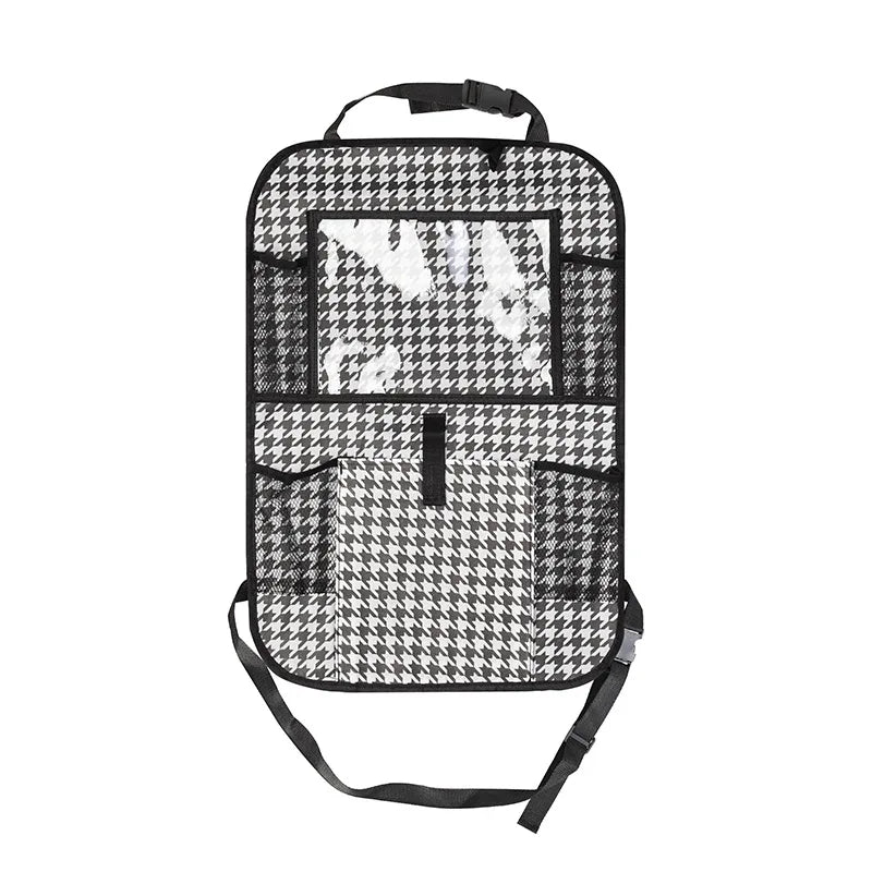 Organizador de respaldo para auto con porta tablet