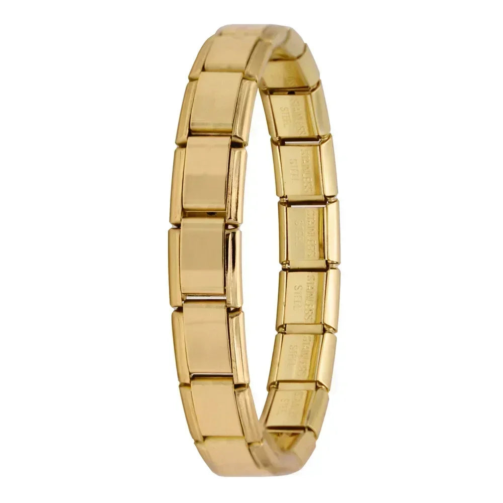 Pulsera elástica de acero estilo italiano