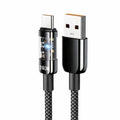 Cable USB-C trenzado de 1 m con pantalla LED