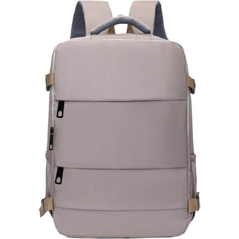Mochila de Nylon Nara con Múltiples Bolsillos