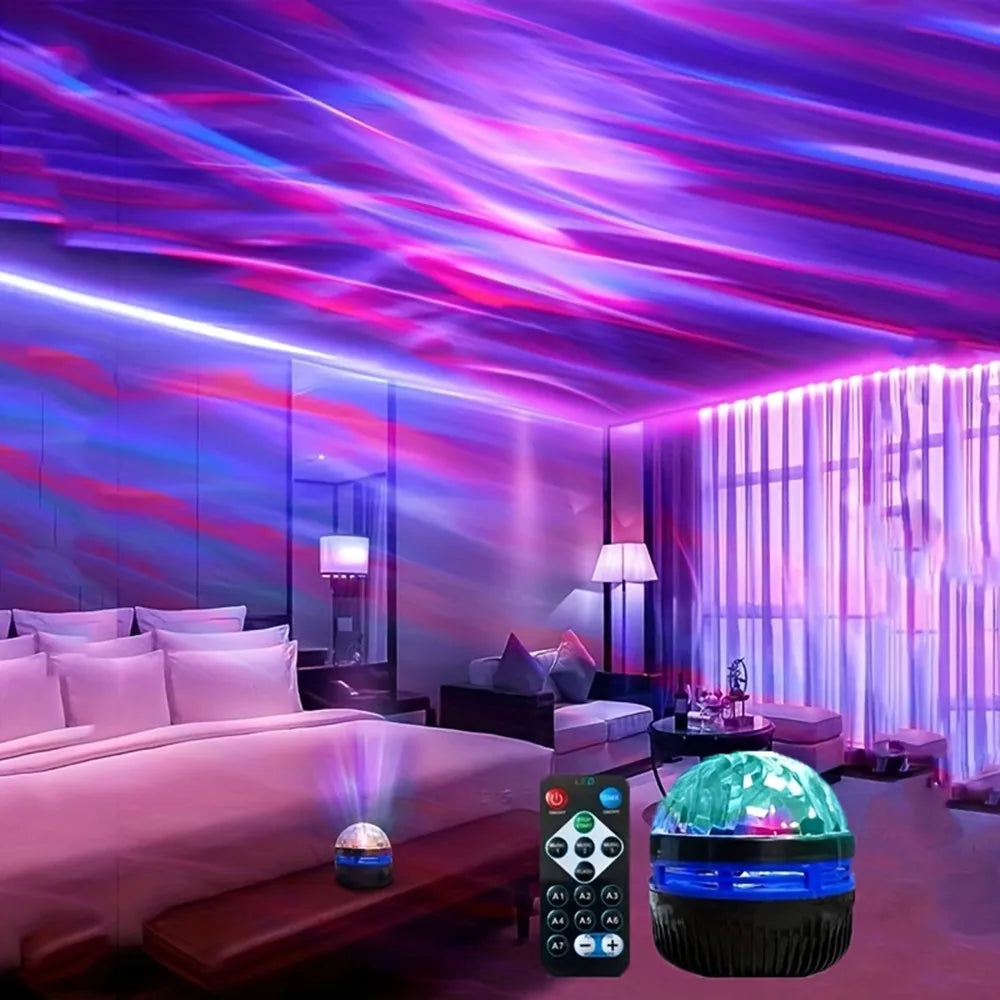 Proyector Galaxia Aurora LED con Control Remoto