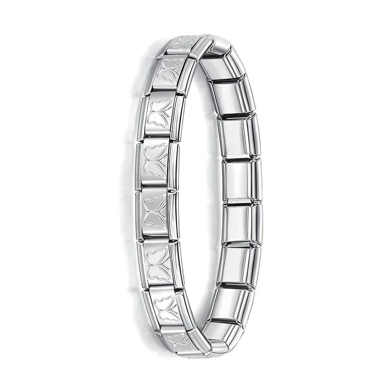 Pulsera elástica de acero estilo italiano
